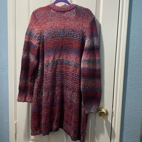 Open-Front Spacedye Cardigan Size 18/20 - Picture 4 of 7